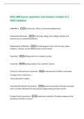IBUS 380 Exam1 questions and answers Graded A&plus;&vert;  2026 Updated 