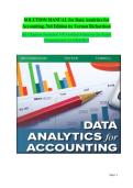 Data Analytics for Accounting 3rd Edition Vernon Richardson Solution Manual Complete Exam Prep Resource 2025&sol; 2026