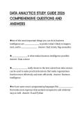 DATA ANALYTICS STUDY GUIDE 2026 COMPREHENSIVE QUESTIONS AND ANSWERS