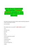 NUR 203 Neuro QUESTIONS AND VERIFIED CORRECT ANSWER GRADED A&plus; LATEST -2026-2027- 100- GUARANTEED PASS&period;docx