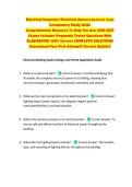 Electrical Inspector&sol; Electrical &lbrace;National Electrical Code&rcub;  Competency Study Guide  Comprehensive Resource To Help You Ace 2026-2027  Exams Includes Frequently Tested Questions With  ELABORATED 100&percnt; Correct COMPLETE SOLUTIONS  Guaranteed Pass First Attem