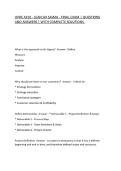 OPRE 4310 - LEAN SIX SIGMA - FINAL EXAM &vert; QUESTIONS AND ANSWERS &vert; WITH COMPLETE SOLUTIONS&period;