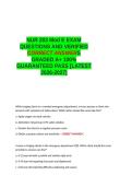 NUR 203 Neuro QUESTIONS &semi;NUR 203- cardiovascular &semi;Nur 203 final exam study guide&semi;NUR 203 RESPIRATORY&semi;NUR 203 Mod E EXAM QUESTIONS AND VERIFIED CORRECT ANSWERS GRADED A&plus;&period;100&percnt; GUARANTEED PASS LATESTV2026-2027