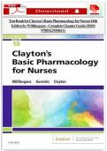 Test Bank for Clayton&rsquo;s Basic Pharmacology for Nurses 18th Edition by Willihnganz &ndash; Complete Chapter Guide &lpar;ISBN 9780323550611&rpar;