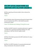 ESTHETICS INSTRUCTOR PRACTICE TEST 2026 TESTED QUESTIONS WITH DETAILED SOLUTIONS GRADED A&plus;