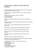 OM 300 EXAM 1 NUNNELLEY QUESTIONS AND ANSWERS