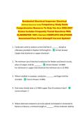 Residential Electrical Inspector&sol; Electrical  &lbrace;National Electrical Code&rcub; Competency Study Guide  Comprehensive Resource To Help You Ace 2026-2027  Exams Includes Frequently Tested Questions With  ELABORATED 100&percnt; Correct COMPLETE SOLUTIONS  Guaranteed Pass
