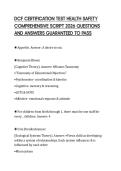 DCF CERTIFICATION TEST HEALTH SAFETY COMPREHENSIVE SCRIPT 2026 QUESTIONS AND ANSWERS GUARANTEED TO PASS
