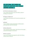 ETA CPP FINAL TEST PAPER 2026 COMPLETE QUESTIONS AND CORRECT ANSWERS GRADED A&plus;