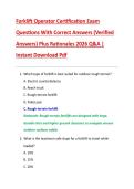 Forklift Operator Certification Exam  Questions With Correct Answers &lpar;Verified  Answers&rpar; Plus Rationales 2026 Q&A &vert;  Instant Download Pdf 