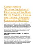 2026&sol;2027 Nevada C-8 Glass & Glazing Contractor Exam Elite Test Bank