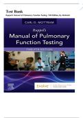 Ruppel&rsquo;s Manual of Pulmonary Function Testing 12th Edition Mottram Test Bank Complete Exam Prep Resource 2025&sol; 2026