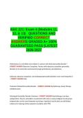 NSG 221 Exam 4 &lpar;Modules 11&comma; & 13&rpar; QUESTIONS AND VERIFIED CORRECT ANSWER GRADED A&plus; LATEST -2026-2027- 100- GUARANTEED PASS&period;docx