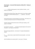 Driver Operator &ndash; Commercial Vehicle Operation and Safety 2026 &ndash; Training and Study Guide
