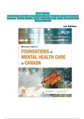 Test Bank for Foundations of Mental Health Care&comma; 8th Edition by Michelle Morrison-Valfre &vert; Complete Chapters &vert; Latest Nursing Exam Resource