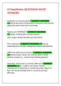 S7 Final Review QUESTIONS WITH ANSWERS