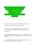 NSG 221-Mental Health Exam 1 QUESTIONS AND VERIFIED CORRECT ANSWER GRADED A&plus; LATEST -2026-2027- 100- GUARANTEED PASS&period;docx