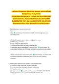 Electrical Inspector&sol; Electrical &lbrace;National Electrical Code&rcub;  Competency Study Guide  Comprehensive Resource To Help You Ace 2026-2027  Exams Includes Frequently Tested Questions With  ELABORATED 100&percnt; Correct COMPLETE SOLUTIONS  Guaranteed Pass First Attem