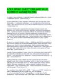 APEA NR667 QUESTIONS AND VALID CORRECT ANSWERS 2026