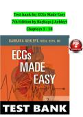 Full Test Bank for ECGs Made Easy &lpar;7th Edition&rpar; by Barbara J&period; Aehlert Complete Coverage &lpar;Chapters 1&ndash;10&rpar; Verified Question & Answer Sets Cardiac Anatomy &sol; Electrophysiology &sol; Rhythm Interpretation &sol; 12-Lead ECG Updated 2026 Version