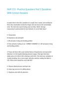 NUR 113 - Practice Questions Test 1 Questions With Correct Answers&period;