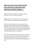 NRNP 6531 FINAL EXAM CERTIFICATION EVALUATION 2026 QUESTIONS WITH PRACTICE SOLUTION GRADED A&plus;