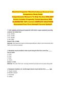Electrical Inspector&sol; Electrical &lbrace;National Electrical Code&rcub;  Competency Study Guide  Comprehensive Resource To Help You Ace 2026-2027  Exams Includes Frequently Tested Questions With  ELABORATED 100&percnt; Correct COMPLETE SOLUTIONS  Guaranteed Pass First Attem