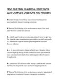 NRNP 6531 FINAL EXAM FINAL STUDY PAPER 2026 COMPLETE QUESTIONS AND ANSWERS