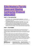 2026&sol;2027 Florida Glass & Glazing Contractor License Exam Prep&colon; Complete Test Bank & Explanations