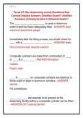 Texas LP-Gas dispensing exam&vert;&vert; Questions And  Correct Detailed Answers &vert;&vert;Verified Exam&excl;&excl;&excl; &lpar;Verified  Answers&rpar; &vert;Already Graded A&plus;&vert;&vert;Newest Exam&excl;&excl;&excl; 