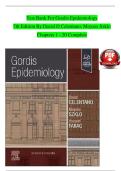 Full Test Bank for Gordis Epidemiology &lpar;7th Edition&rpar; by David D&period; Celentano and Moyses Szklo Complete Coverage &lpar;Chapters 1&ndash;20&rpar; Verified Question & Answer Sets Disease Transmission &sol; Validity & Reliability &sol; Cohort & Case-Control Studies &sol; Causal Inference 