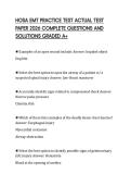 HOSA EMT PRACTICE TEST ACTUAL TEST PAPER 2026 COMPLETE QUESTIONS AND SOLUTIONS GRADED A&plus;