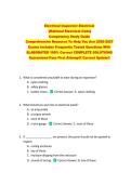 Electrical Inspector&sol; Electrical  &lbrace;National Electrical Code&rcub;  Competency Study Guide  Comprehensive Resource To Help You Ace 2026-2027  Exams Includes Frequently Tested Questions With  ELABORATED 100&percnt; Correct COMPLETE SOLUTIONS  Guaranteed Pass First Atte