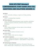 EXOS XPS PREP Q&A COMPREHENSIVE STUDY GUIDE 2026 FULL QUESTIONS AND SOLUTIONS GRADED A&plus;