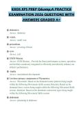 EXOS XPS PREP Q&A PRACTICE EXAMINATION 2026 QUESTIONS WITH ANSWERS GRADED A&plus;