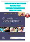 Full Test Bank for Growth and Development Across the Lifespan&colon; A Health Promotion Focus &lpar;3rd Edition&rpar; by Gloria Leifer and Eve Fleck Complete Coverage &lpar;Chapters 1&ndash;16&rpar; Verified Question & Answer Sets Healthy People 2030 &sol; Cultural Considerations &sol; Family D