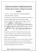 APR 300 TEST 2 CHAPTER 14 &vert; VERIFIED QUESTIONS AND ANSWERS &vert; 100&percnt; ACCURATE&comma; A&plus; GRADED&comma; GUARANTEED SUCCESS&excl;