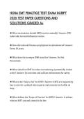 HOSA EMT PRACTICE TEST EXAM SCRIPT 2026 TEST PAPER QUESTIONS AND SOLUTIONS GRADED A&plus;