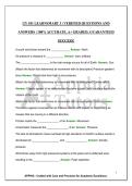 GY 101 LEARN SMART 3 &vert; VERIFIED QUESTIONS AND ANSWERS &vert; 100&percnt; ACCURATE&comma; A&plus; GRADED&comma; GUARANTEED SUCCESS&excl;