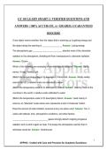 GY 101 LEARN SMART 2 &vert; VERIFIED QUESTIONS AND ANSWERS &vert; 100&percnt; ACCURATE&comma; A&plus; GRADED&comma; GUARANTEED SUCCESS&excl;