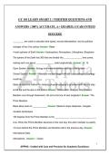 GY 101 LEARN SMART 1 &vert; VERIFIED QUESTIONS AND ANSWERS &vert; 100&percnt; ACCURATE&comma; A&plus; GRADED&comma; GUARANTEED SUCCESS&excl;