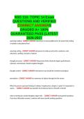 NSG 316 TOPIC 14 Exam QUESTIONS AND VERIFIED CORRECT ANSWER GRADED A&plus; LATEST -2026-2027- 100- GUARANTEED PASS&period;docx