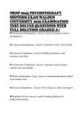 NRNP 6645 PSYCHOTHERAPY MIDTERM EXAM WALDEN UNIVERSITY 2026 EXAMINATION TEST SOLVED QUESTIONS WITH FULL SOLUTION GRADED A&plus;