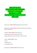 NSG-316 Exam 1 QUESTIONS AND VERIFIED CORRECT ANSWER GRADED A&plus; LATEST -2026-2027- 100- GUARANTEED PASS&period;docx