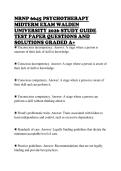 NRNP 6645 PSYCHOTHERAPY MIDTERM EXAM WALDEN UNIVERSITY 2026 STUDY GUIDE TEST PAPER QUESTIONS AND SOLUTIONS GRADED A&plus;
