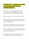 NAEMSE LEVEL 1 TEST REVIEW TEST BANK 2026 UPDATED QUESTIONS WITH ANSWERS GRADED A