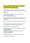 NSG 322 EXAM REVIEW QUESTIONS WITH ACCURATE SOLUTIONS 2026