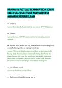 NRNP6566 ACTUAL EXAMINATION SCRIPT 2026 FULL QUESTIONS AND CORRECT ANSWERS VERIFIED PASS