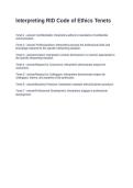 Interpreting RID Code of Ethics Tenets&period; Questions and Answers