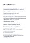 RID and Certification Questions and Answers